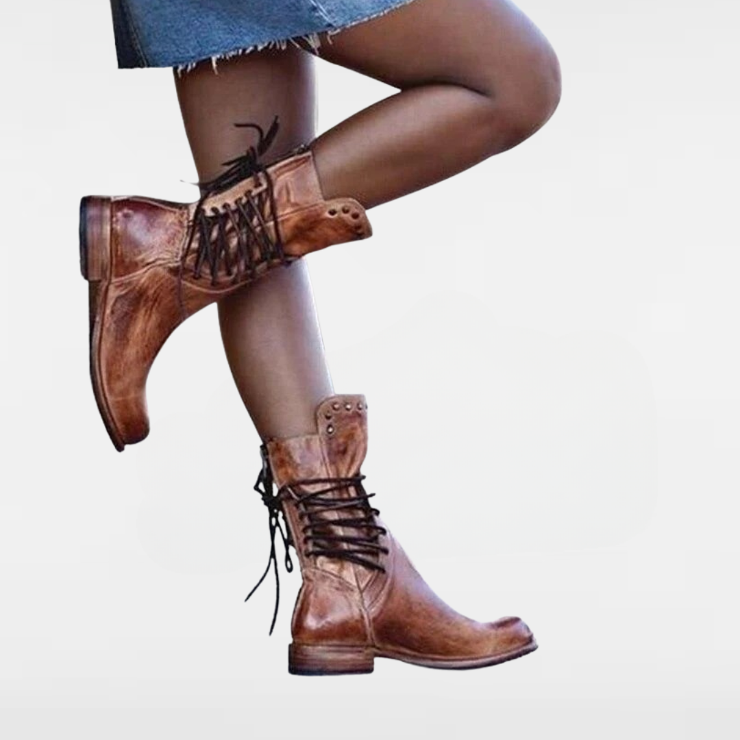 Wynona™ | Rustic Vintage Leather Boots