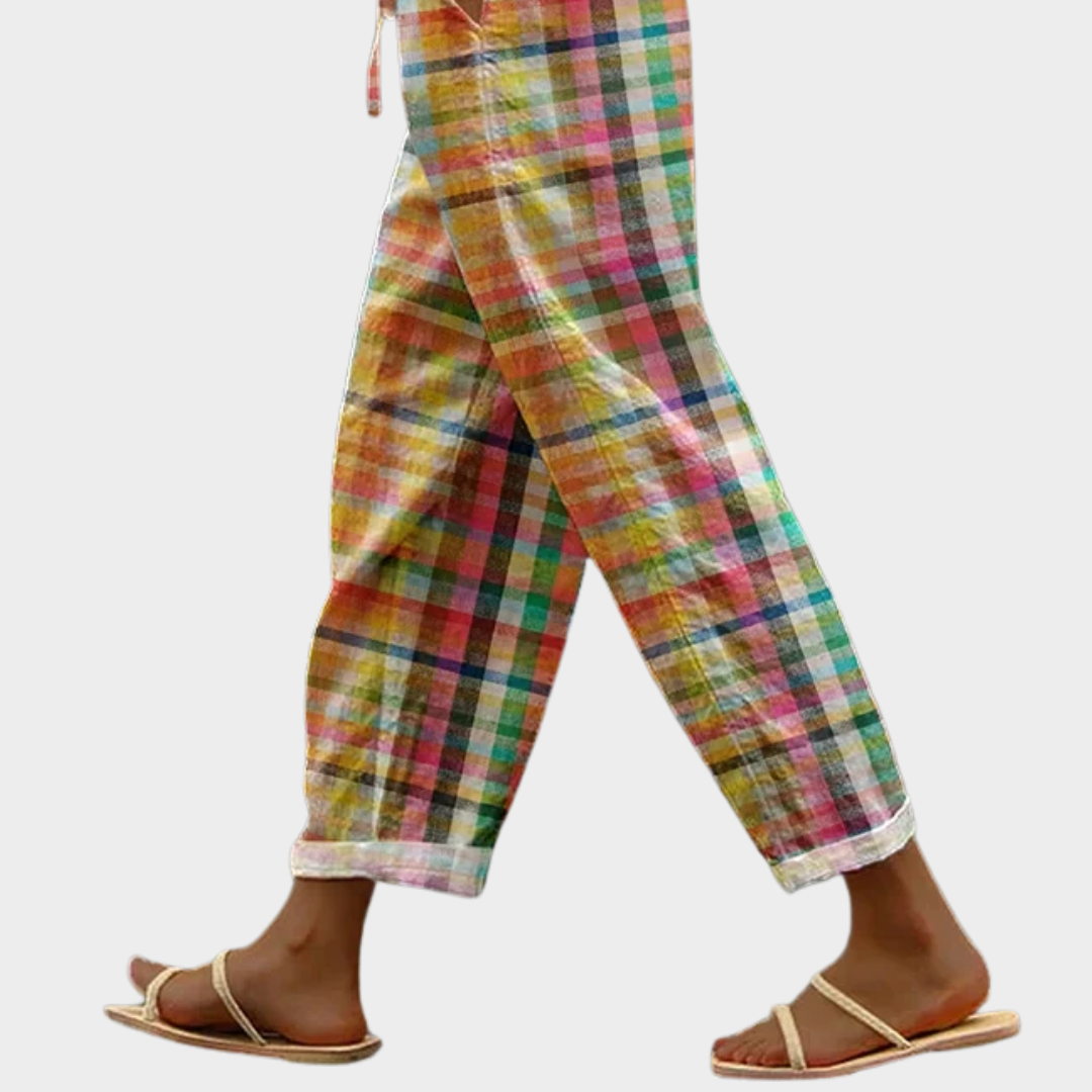 Michelle™ | Comfortable Checkered Pants