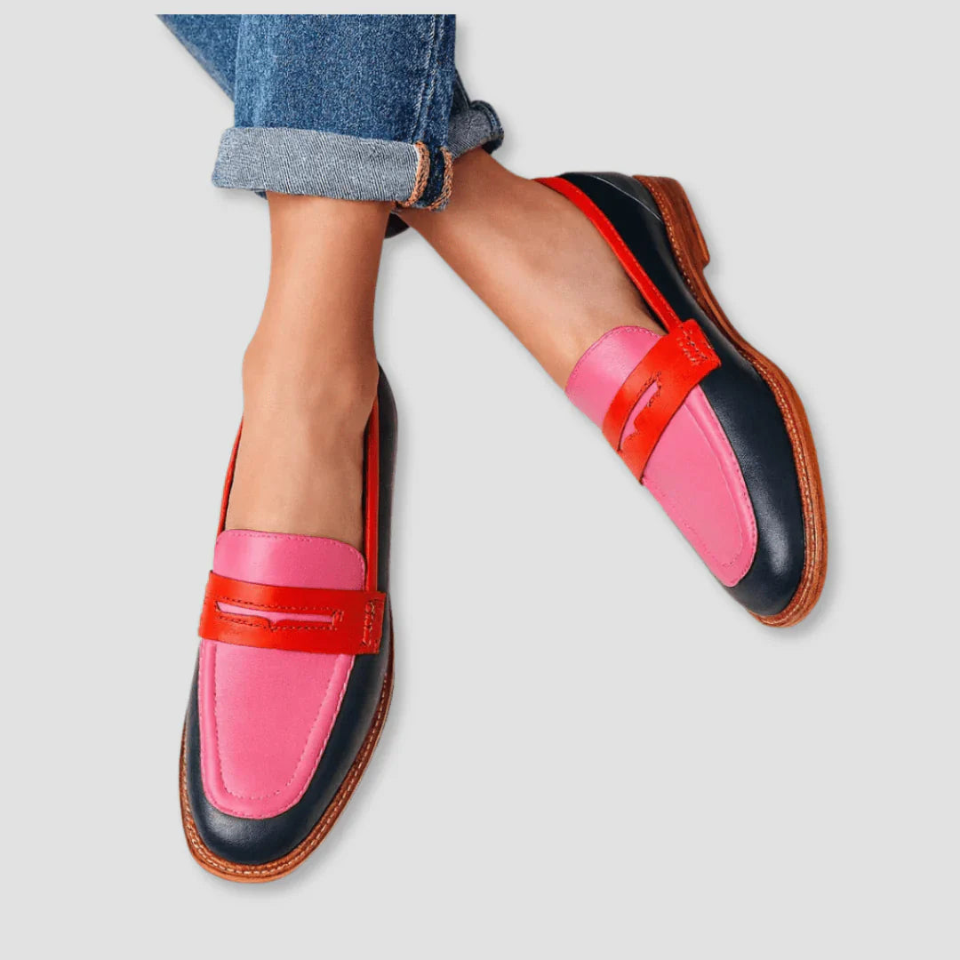Nyla™ | Color Block Loafers in Casual Style
