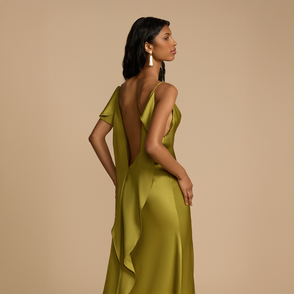 Soléane™ | Fluid Pistachio Dress