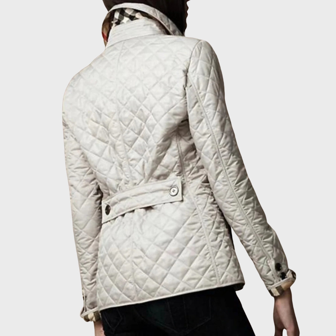 Clara™ | Casual Quilted Jacket with Turned-Down Collar