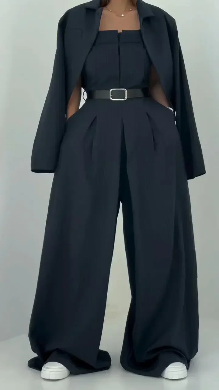 Sienna™ |  Ladies' Bustier Set + Jacket – Stylish & Refined Ensemble