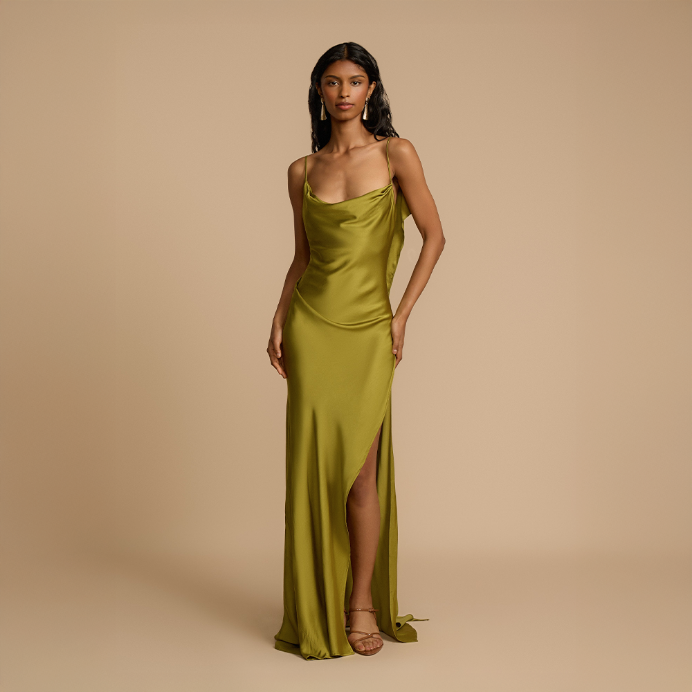 Soléane™ | Fluid Pistachio Dress