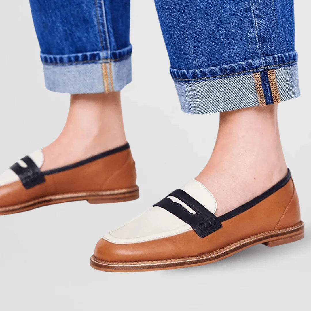 Nyla™ | Color Block Loafers in Casual Style