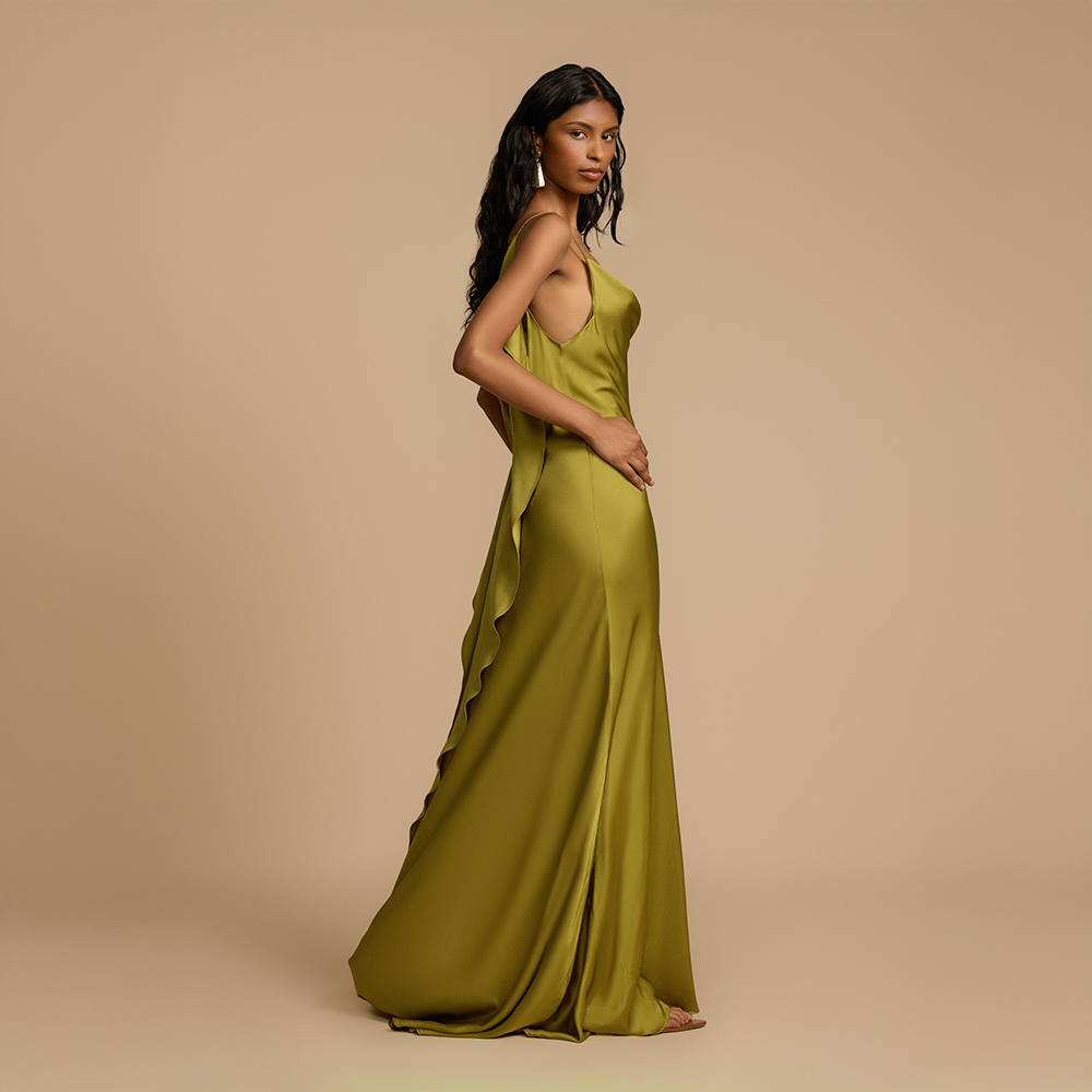 Soléane™ | Fluid Pistachio Dress