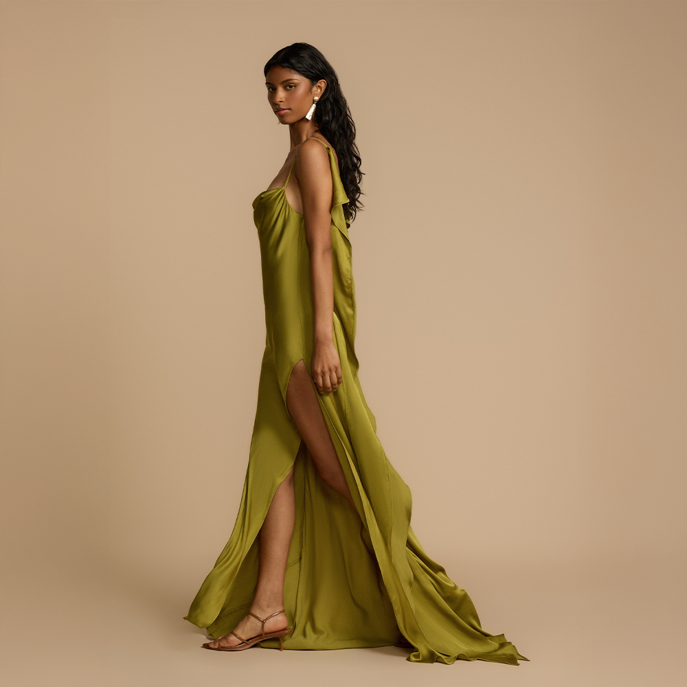 Soléane™ | Fluid Pistachio Dress