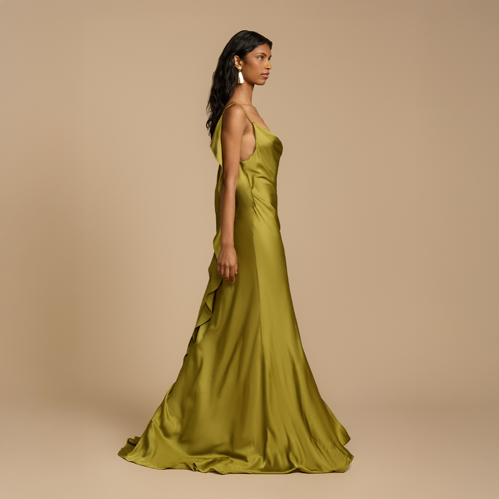 Soléane™ | Fluid Pistachio Dress