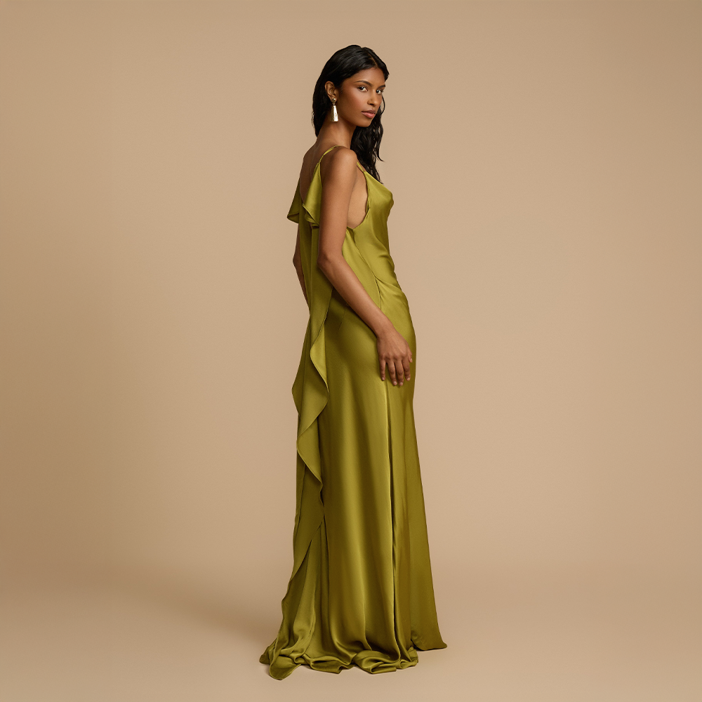 Soléane™ | Fluid Pistachio Dress