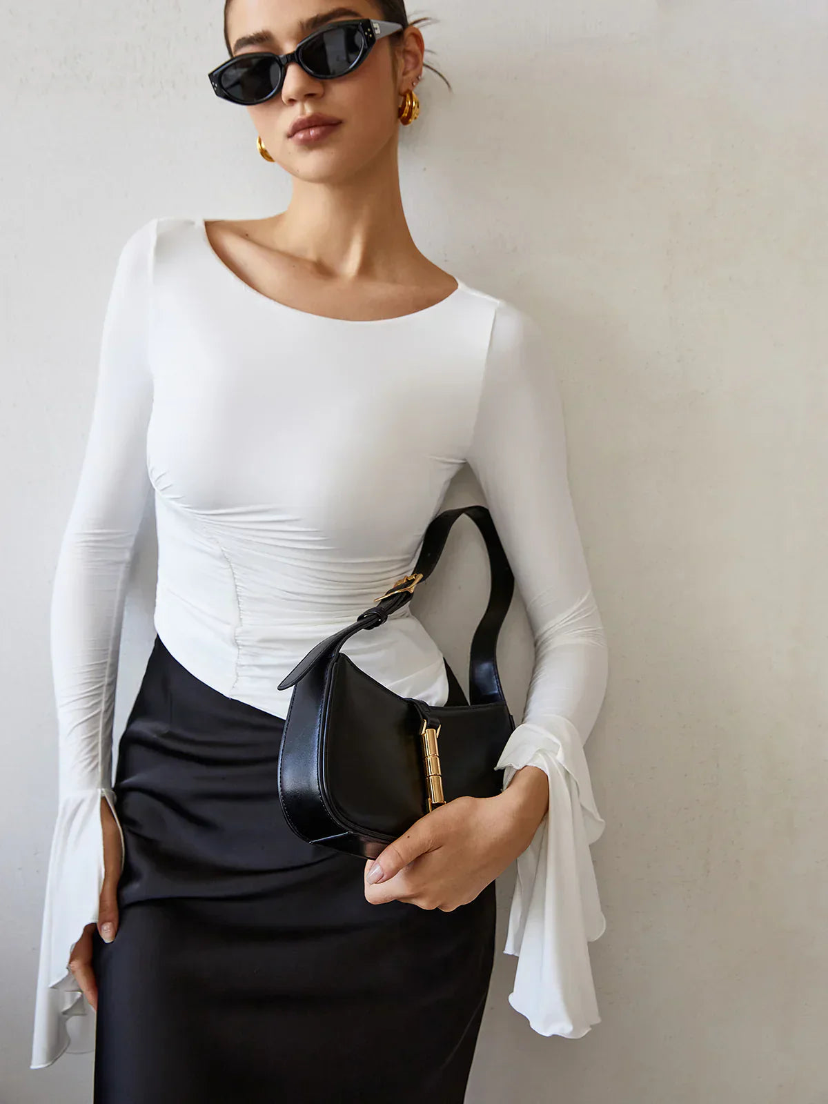 Savannah™ | Golden Wist Lock Shoulder Bag