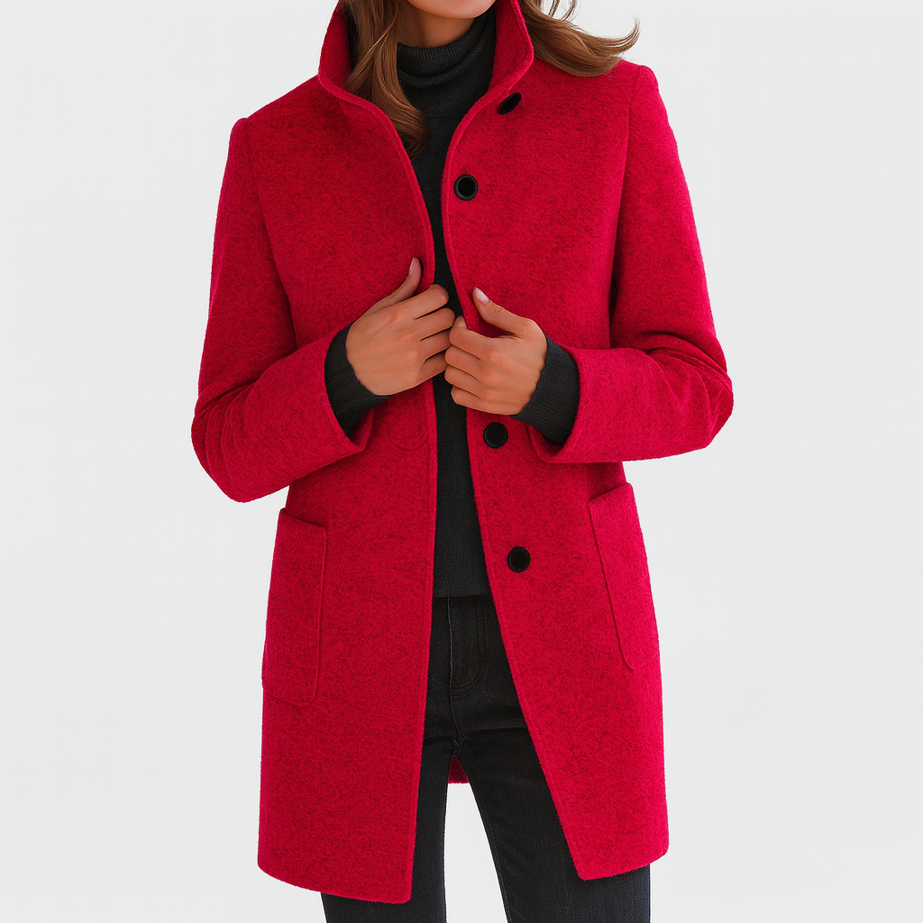 Ilse™ | Women's Coat with High Collar