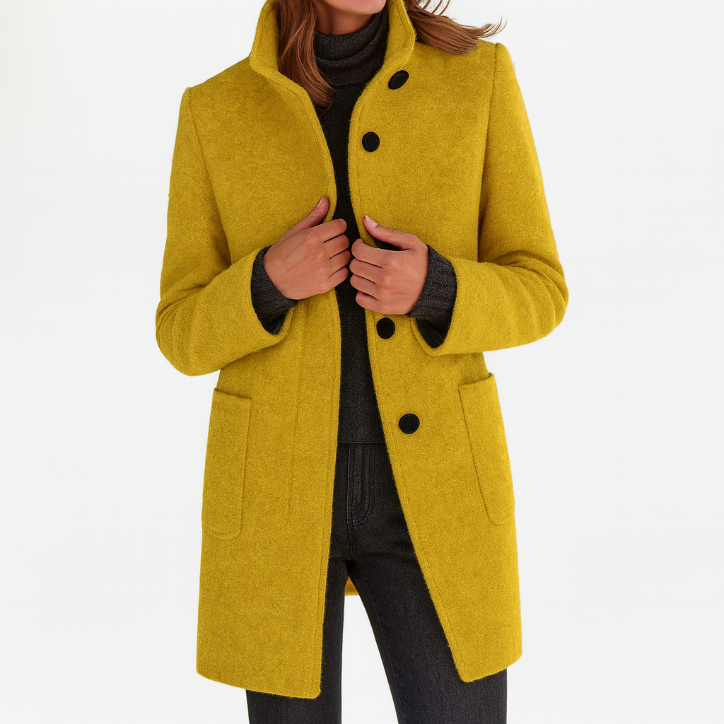 Ilse™ | Women's Coat with High Collar