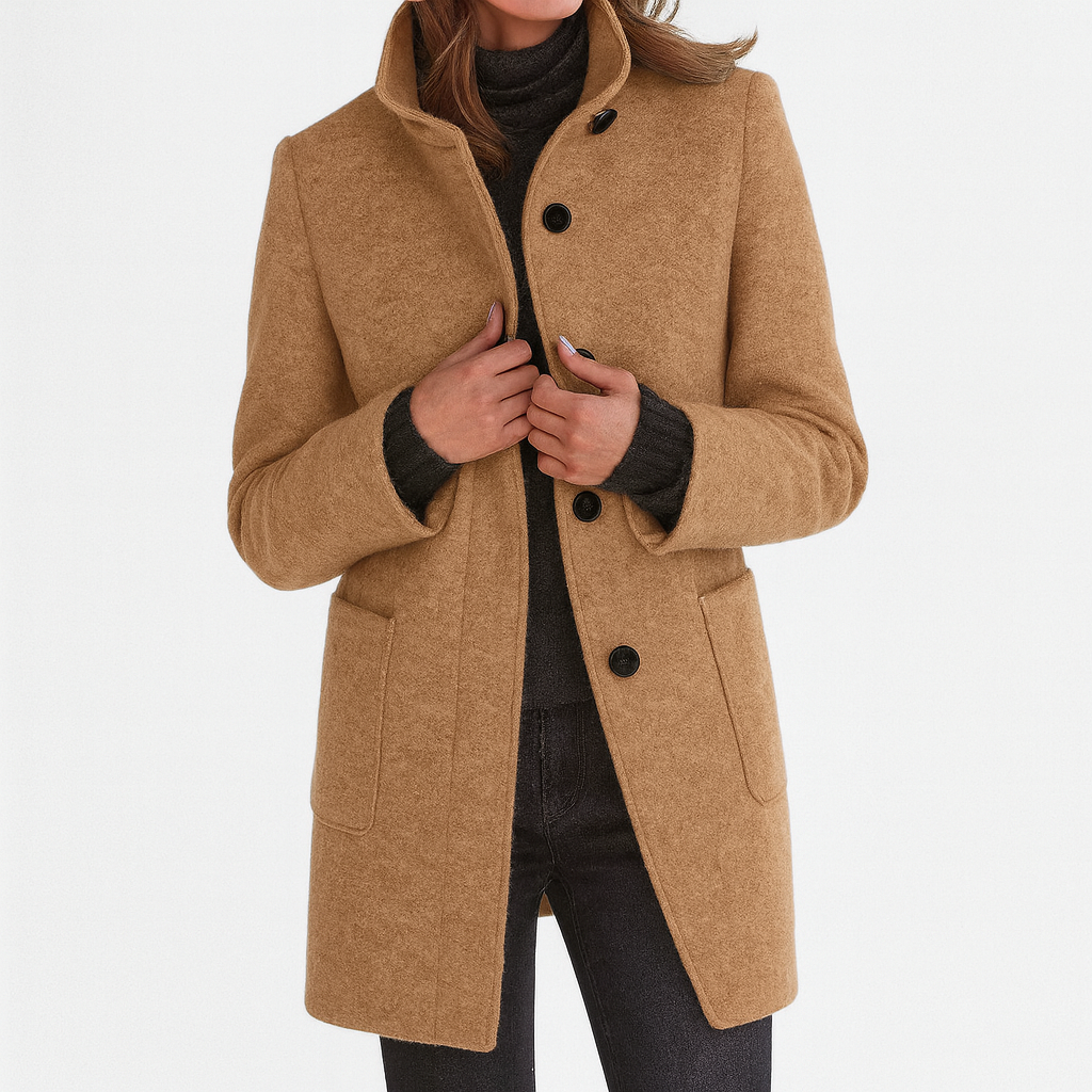Ilse™ | Women's Coat with High Collar