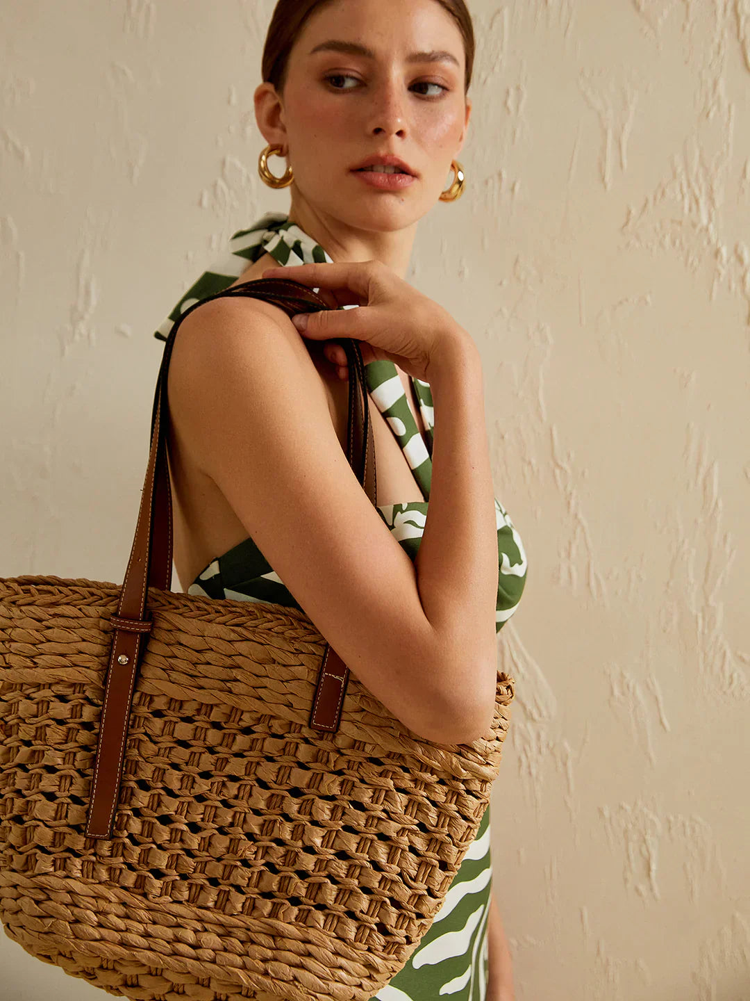 Stella™ | Coastal Carryall Basket Tote