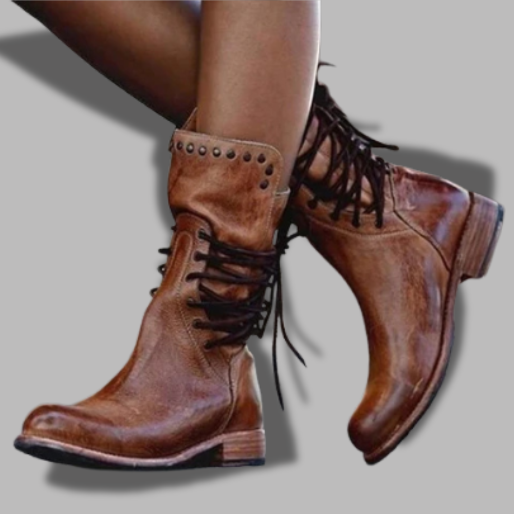 Wynona™ | Rustic Vintage Leather Boots
