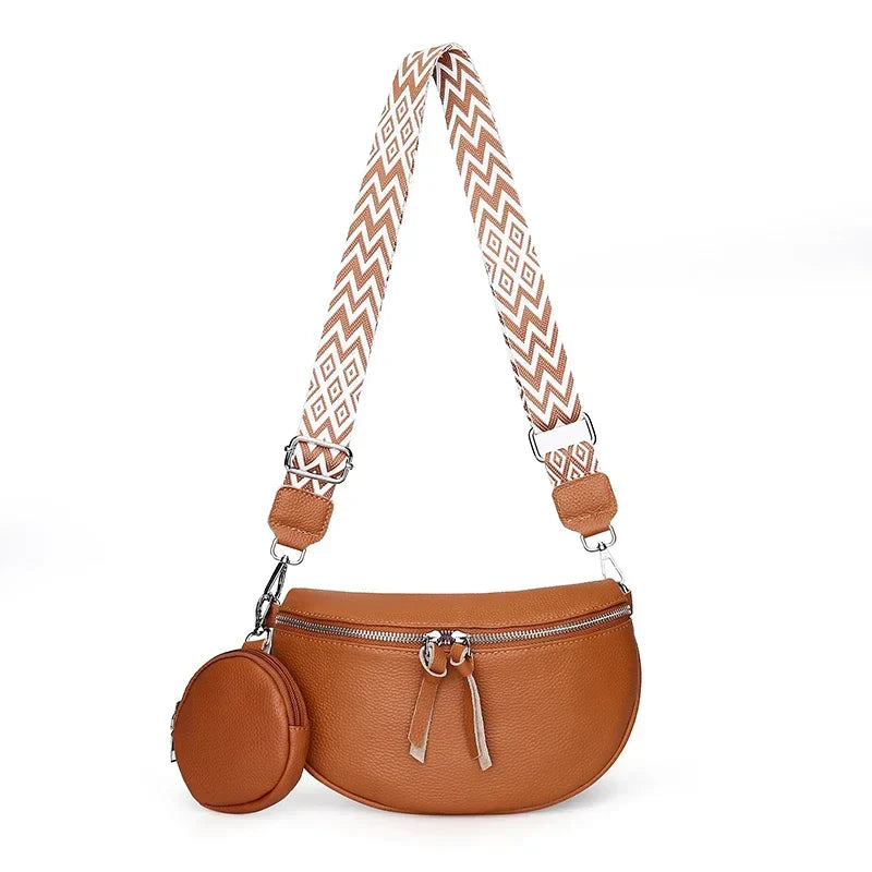 Hayley | Refined Leather Shoulder Bag