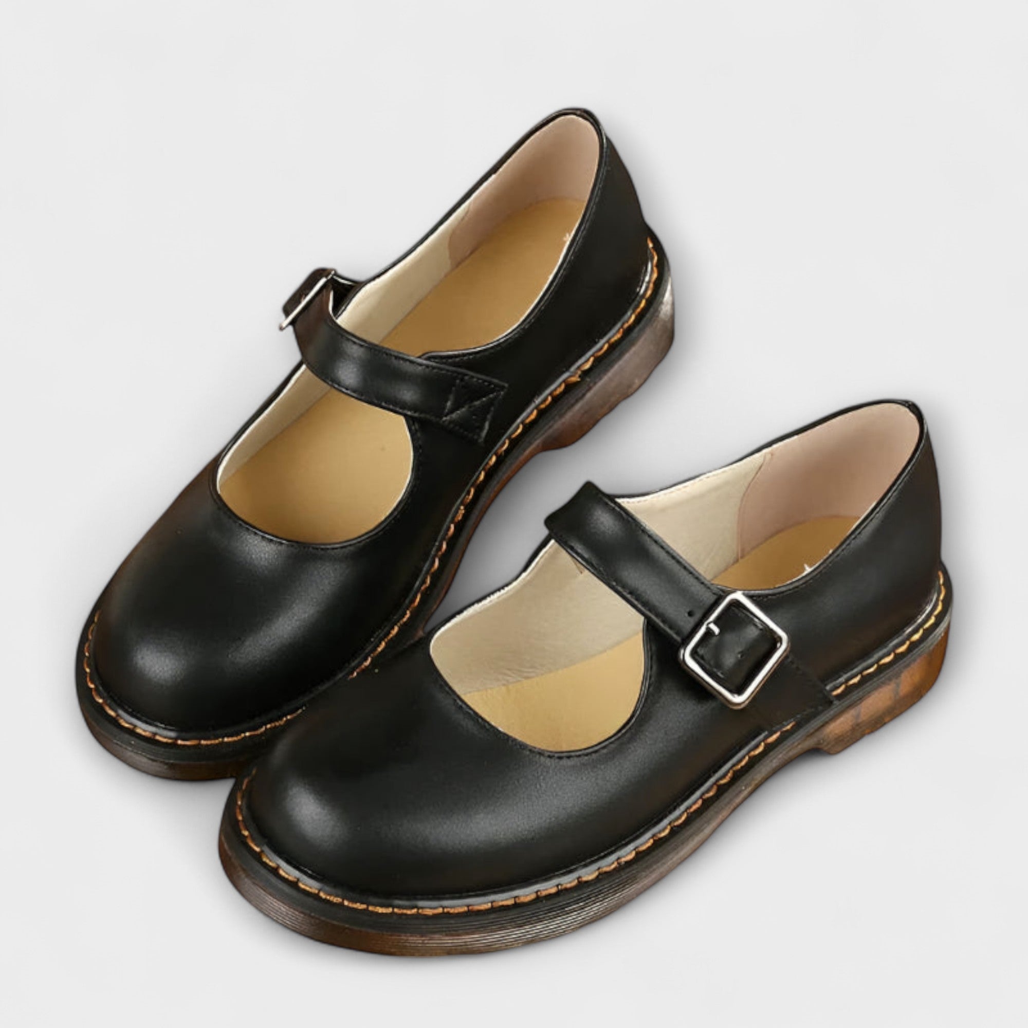 Astrid™ | Elegant Strapped Leather Shoes