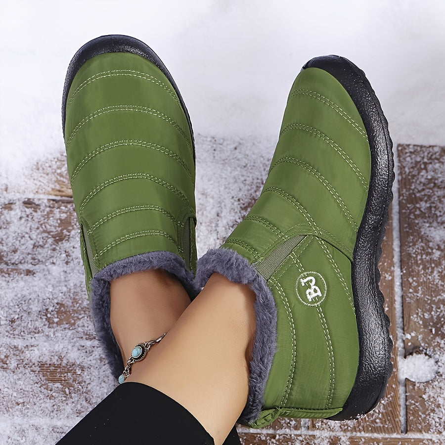 Victoria | Warm Winter Slip-On Boots.