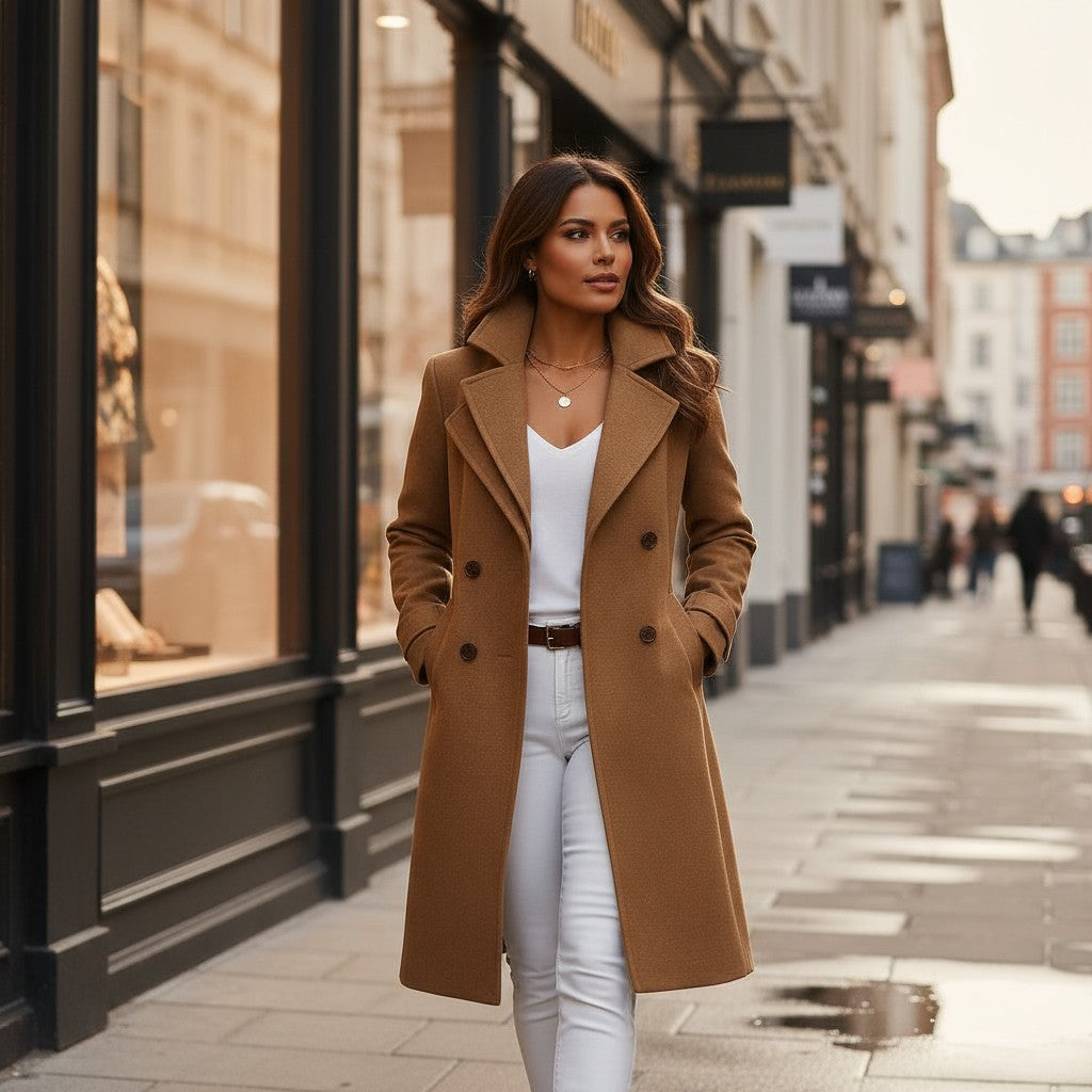Mary™ | Elegant Wool-Blend Coat