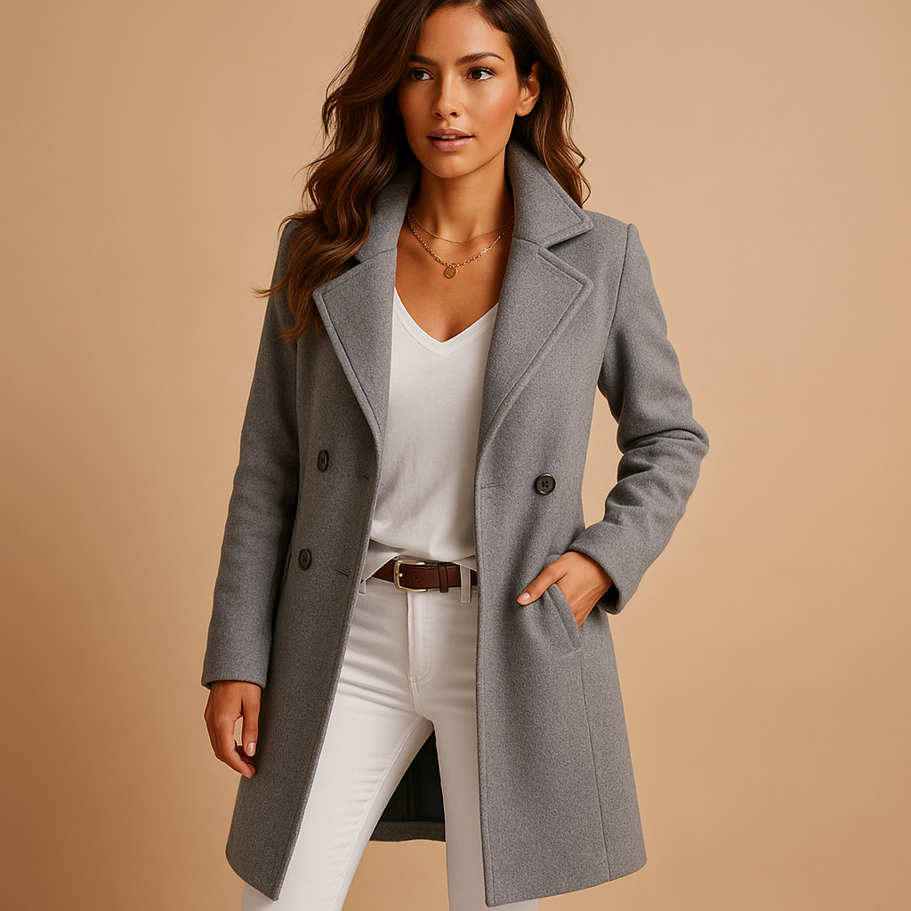Mary™ | Elegant Wool-Blend Coat
