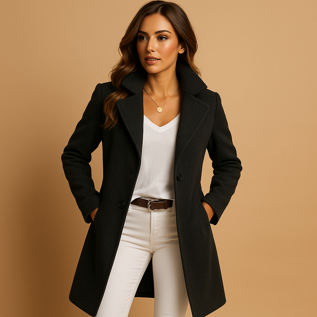 Mary™ | Elegant Wool-Blend Coat