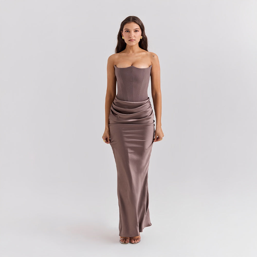 Elena™ | Satin Evening Dress