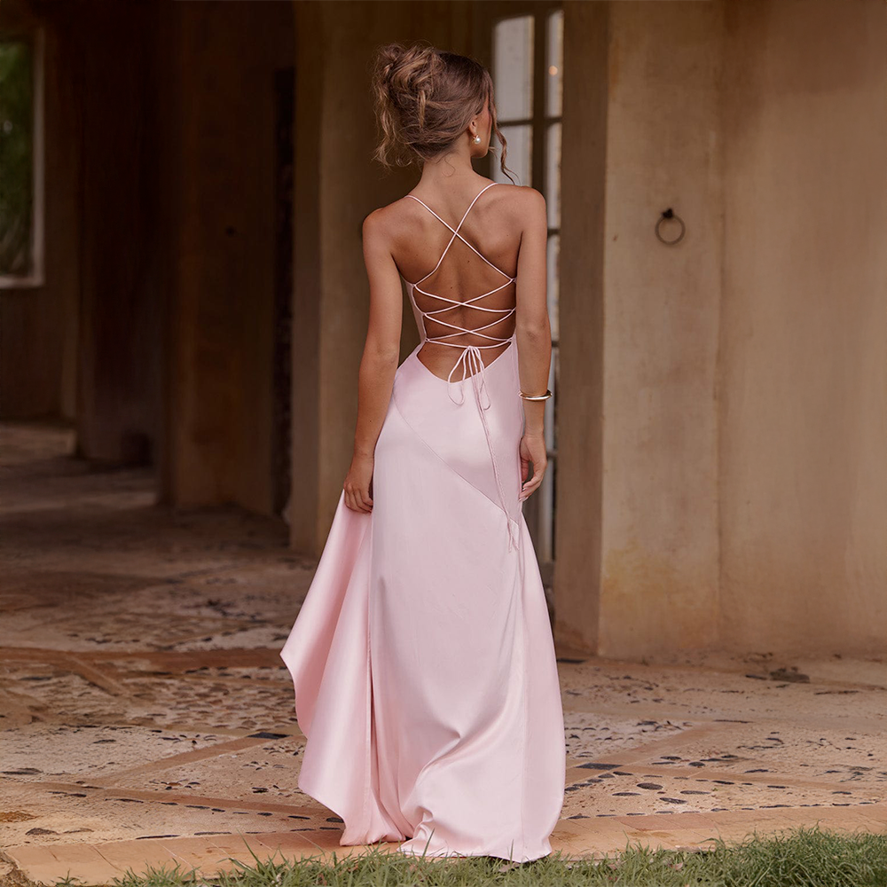 Aveline™ | Draped Satin Gown
