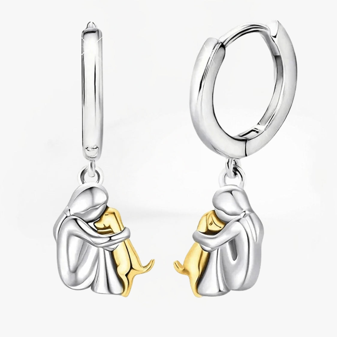 AvelineToronto™ | Earrings with Dog Icon (Round Closure)