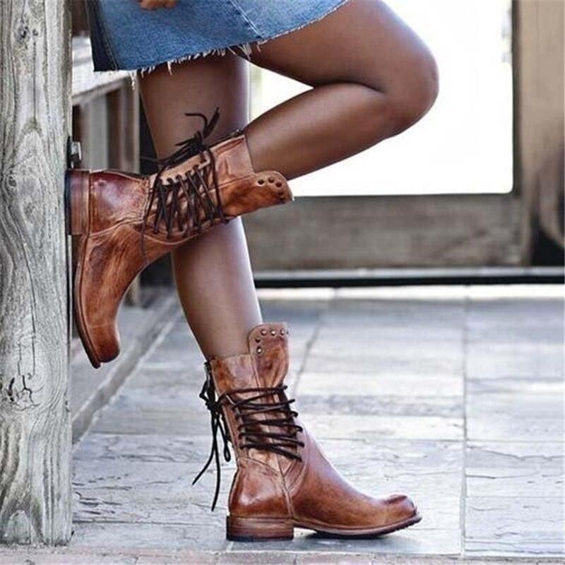 Wynona™ | Rustic Vintage Leather Boots