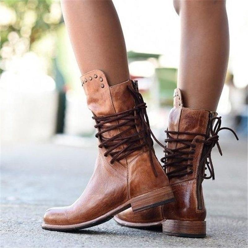 Wynona™ | Rustic Vintage Leather Boots