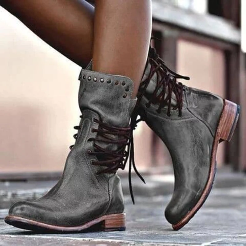 Wynona™ | Rustic Vintage Leather Boots