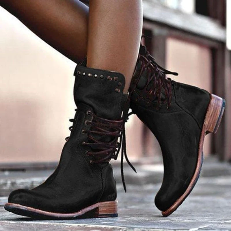 Wynona™ | Rustic Vintage Leather Boots