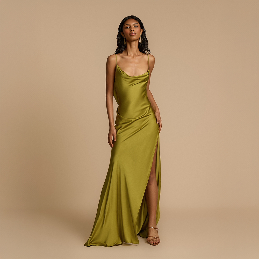 Soléane™ | Fluid Pistachio Dress