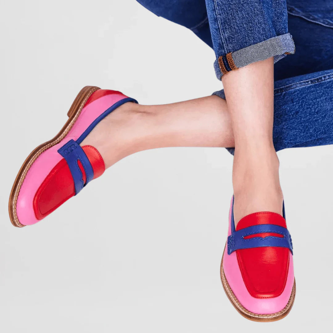 Nyla™ | Color Block Loafers in Casual Style