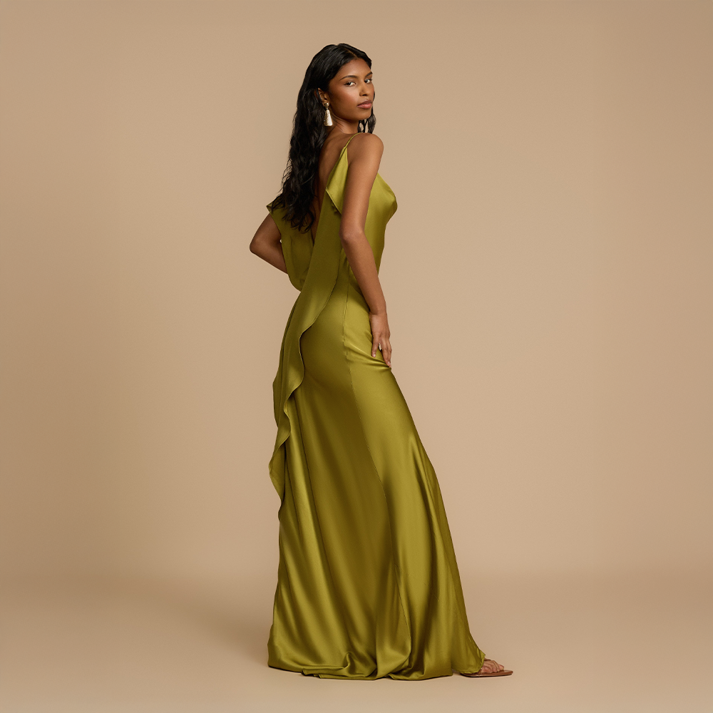 Soléane™ | Fluid Pistachio Dress