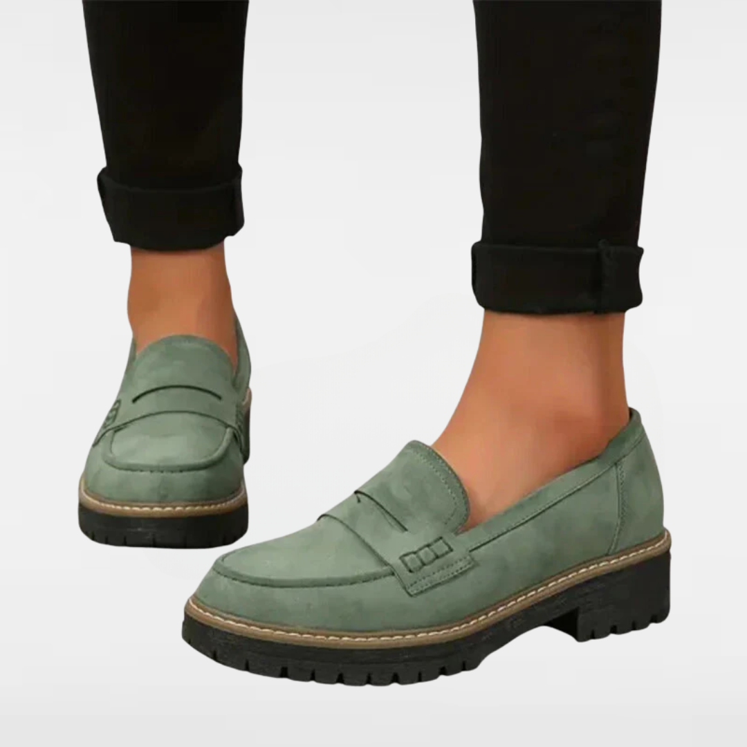 Carenza™ | Women’s suede loafers with rugged sole