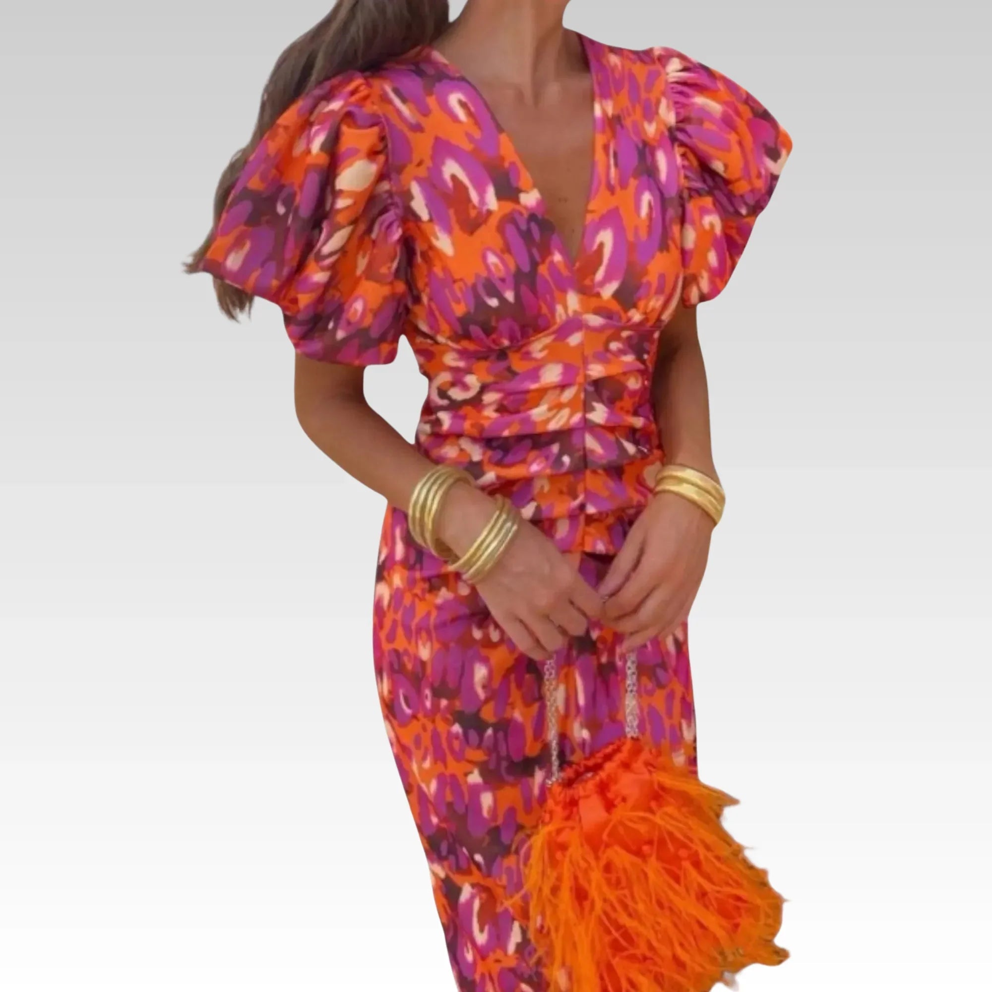 Donatella™ | Long and Colourful Dress