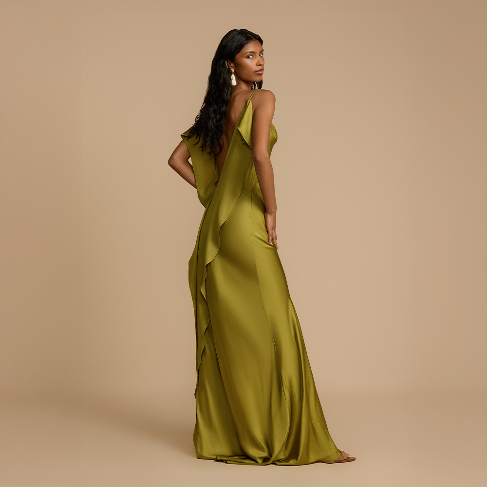 Soléane™ | Fluid Pistachio Dress