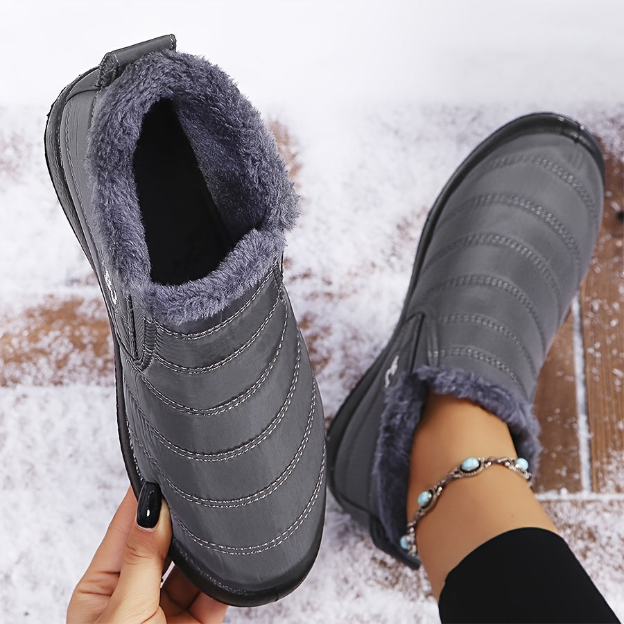Victoria | Warm Winter Slip-On Boots.
