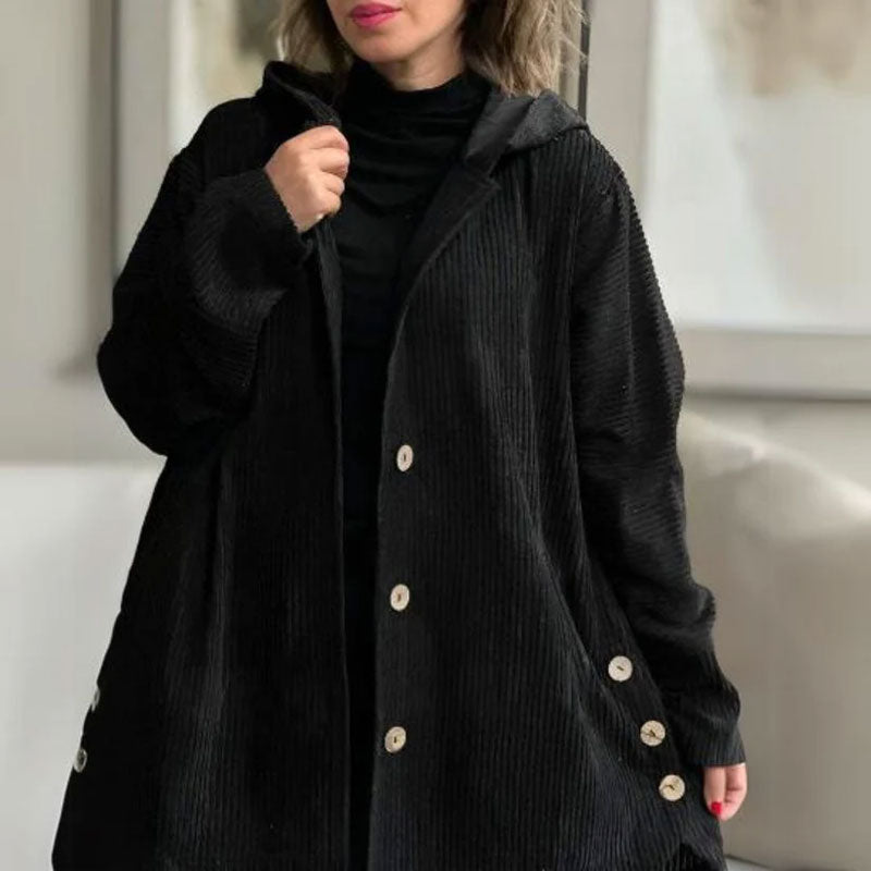 Sophia™ | Casual Velvet Hooded Jacket