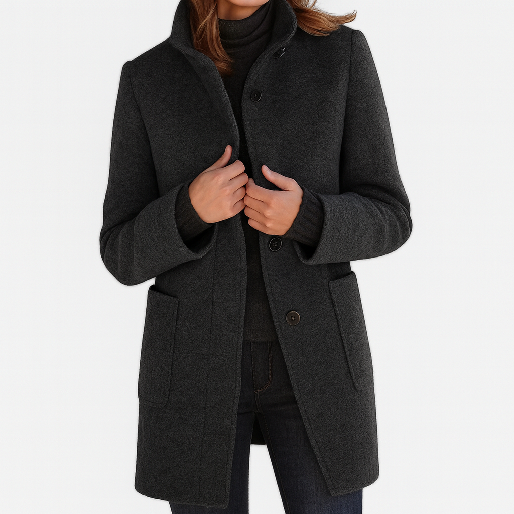 Ilse™ | Women's Coat with High Collar
