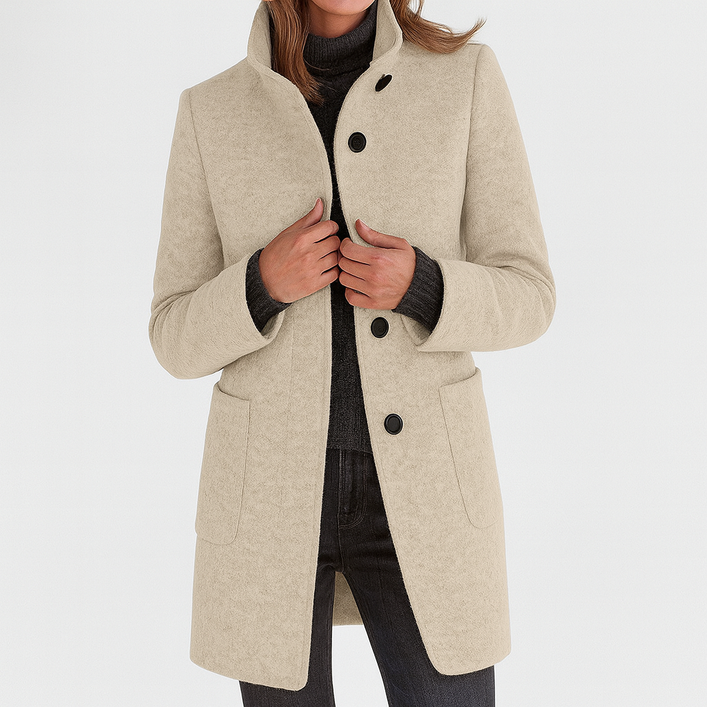 Ilse™ | Women's Coat with High Collar