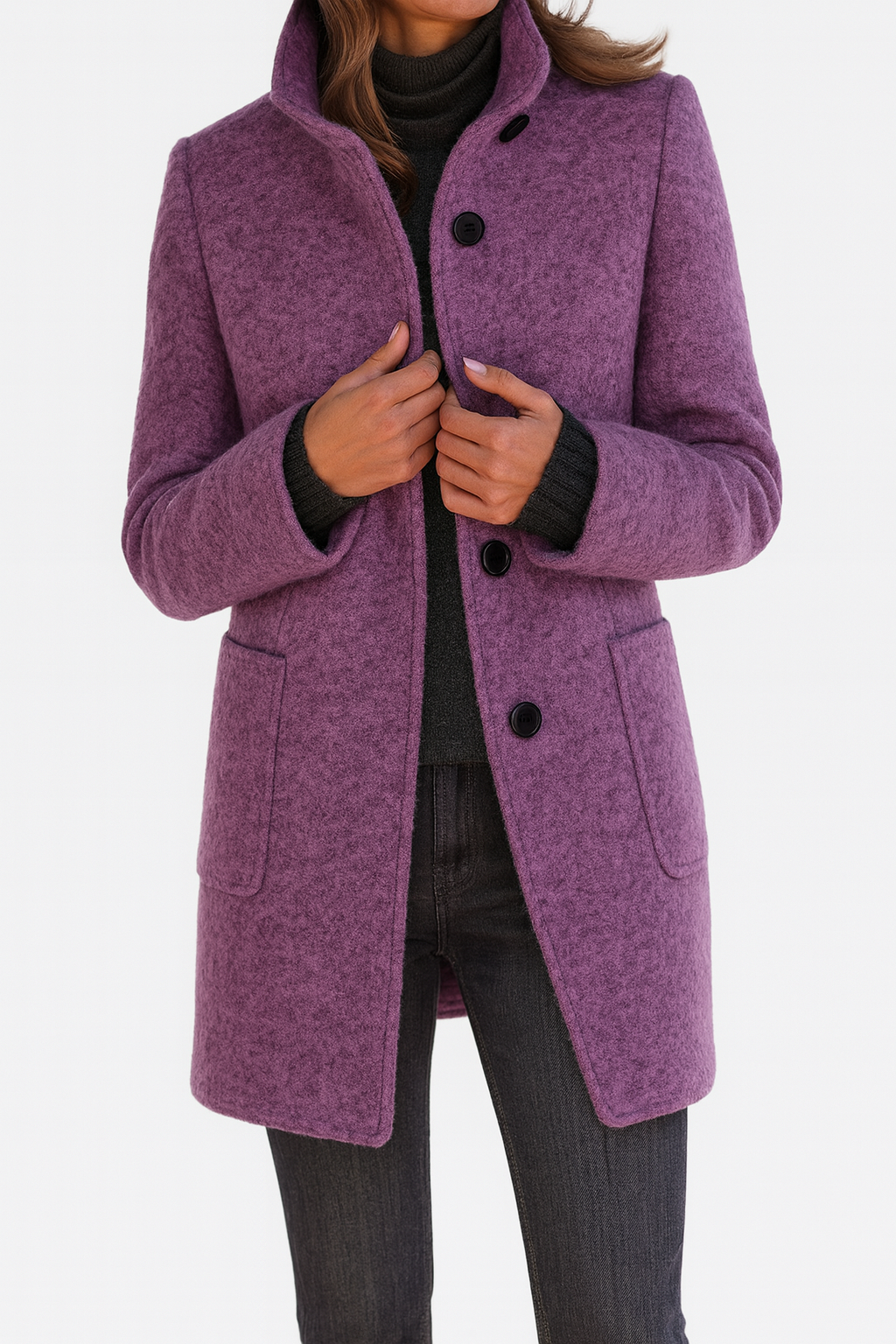 Ilse™ | Women's Coat with High Collar