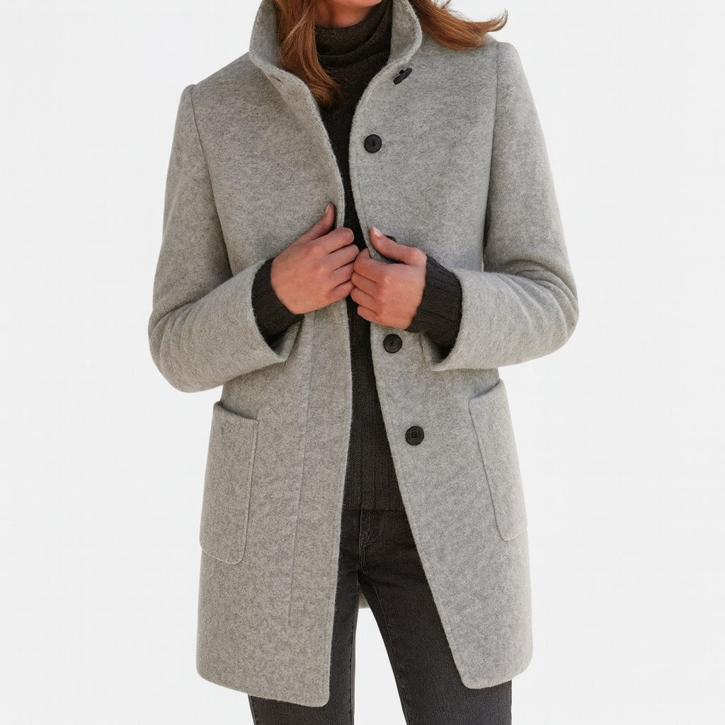 Ilse™ | Women's Coat with High Collar