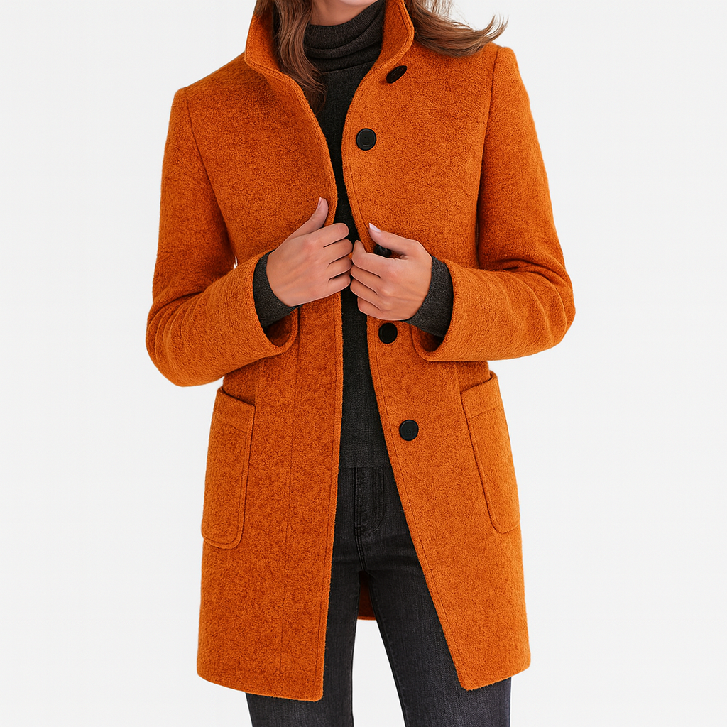Ilse™ | Women's Coat with High Collar