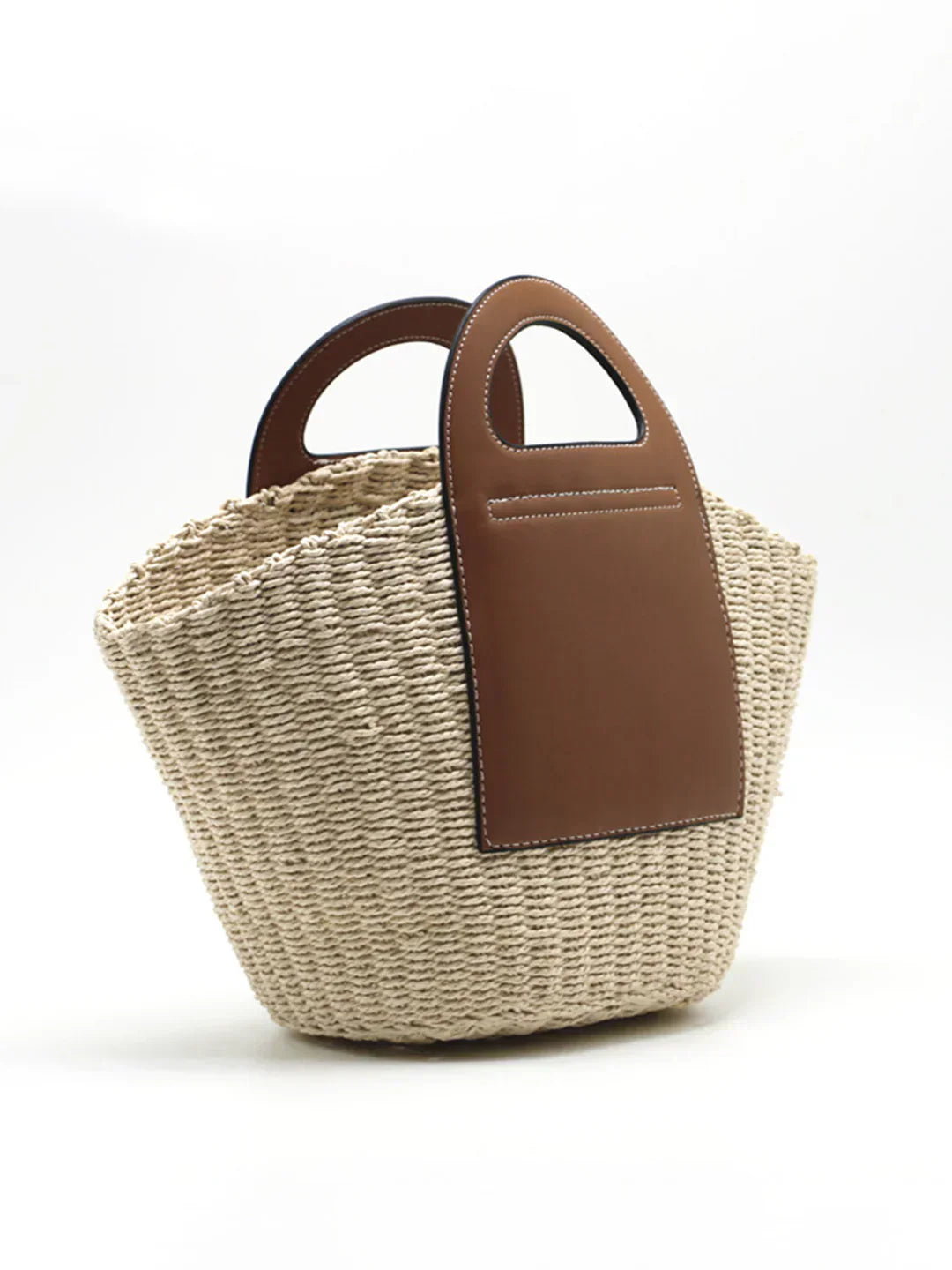 Sienna™ | Dual-Tone Straw Tote