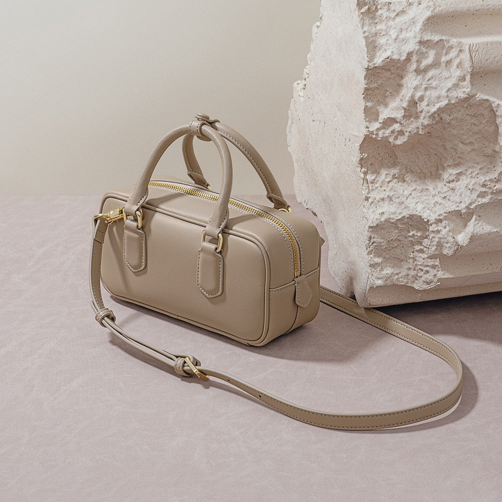 Vintage Genuine Leather Crossbody Handbag