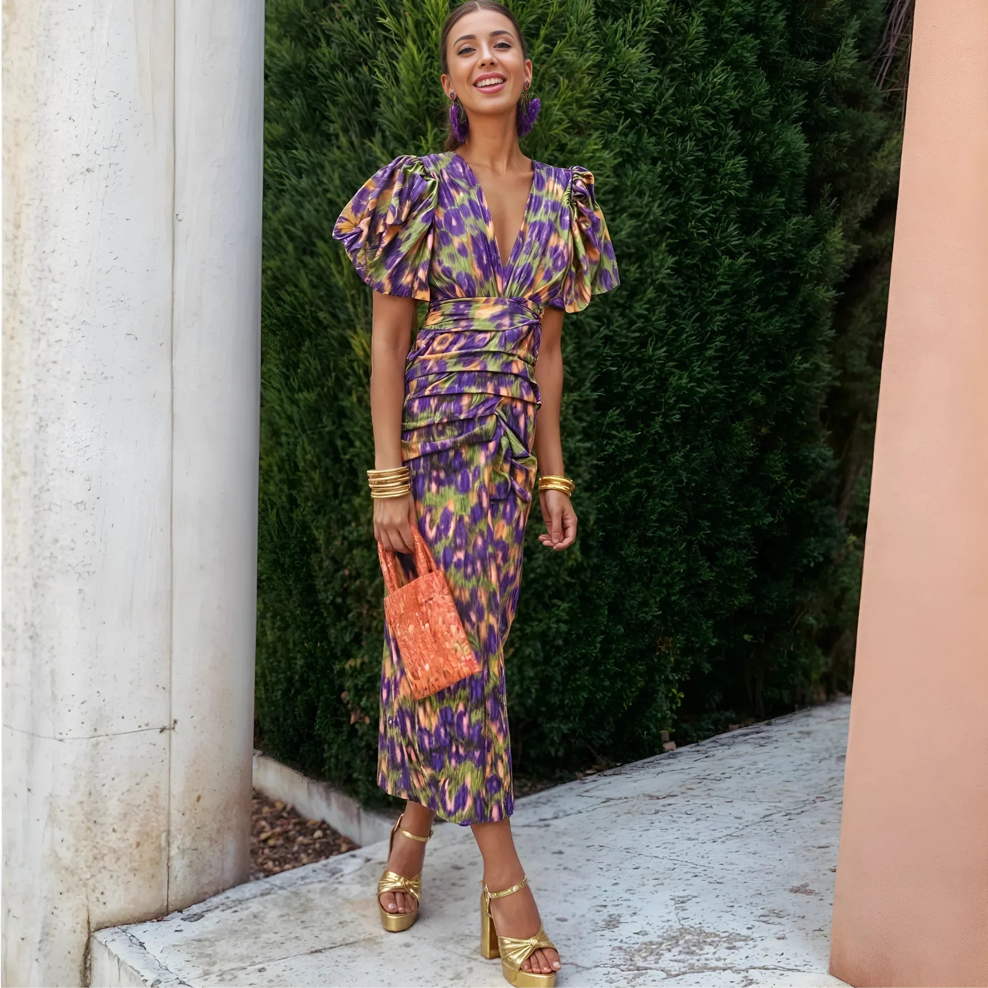 Donatella™ | Long and Colourful Dress