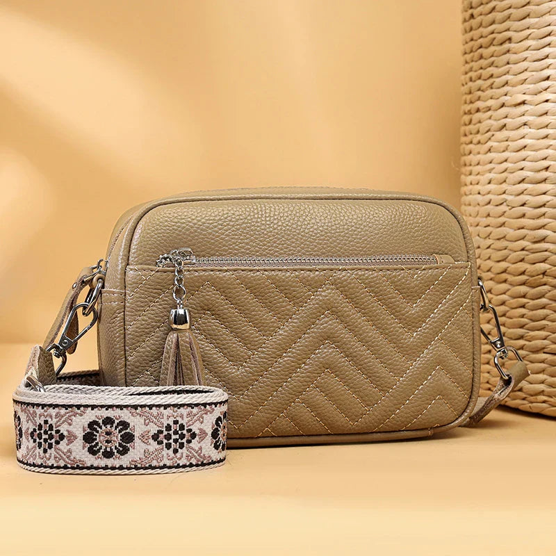 Bianca | Refined Leather Shoulder Bag