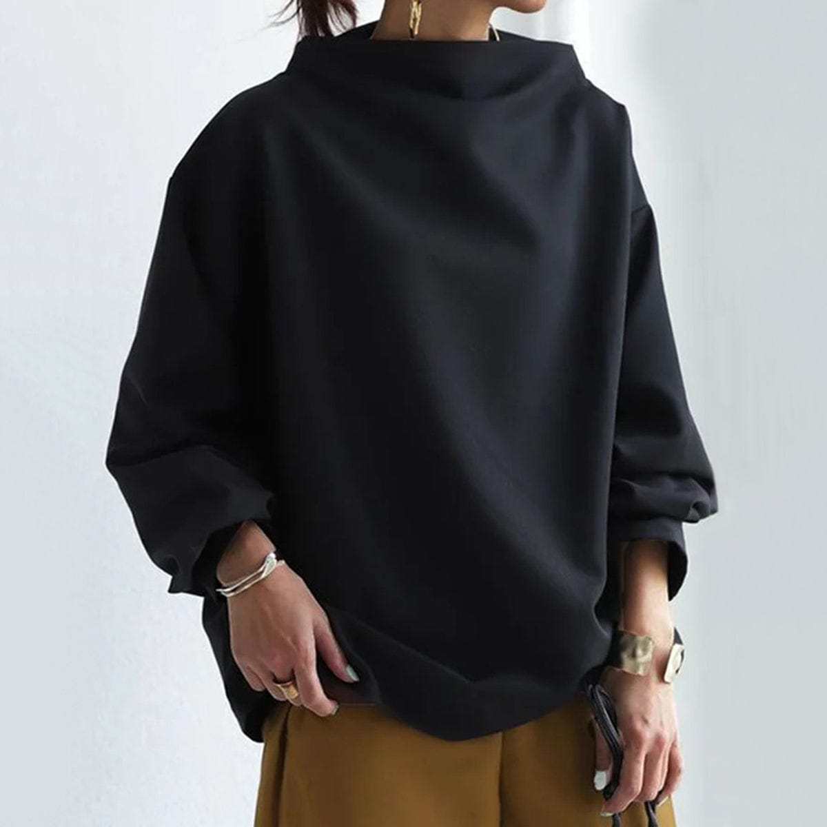 Elly™ | High-Neck Casual Top