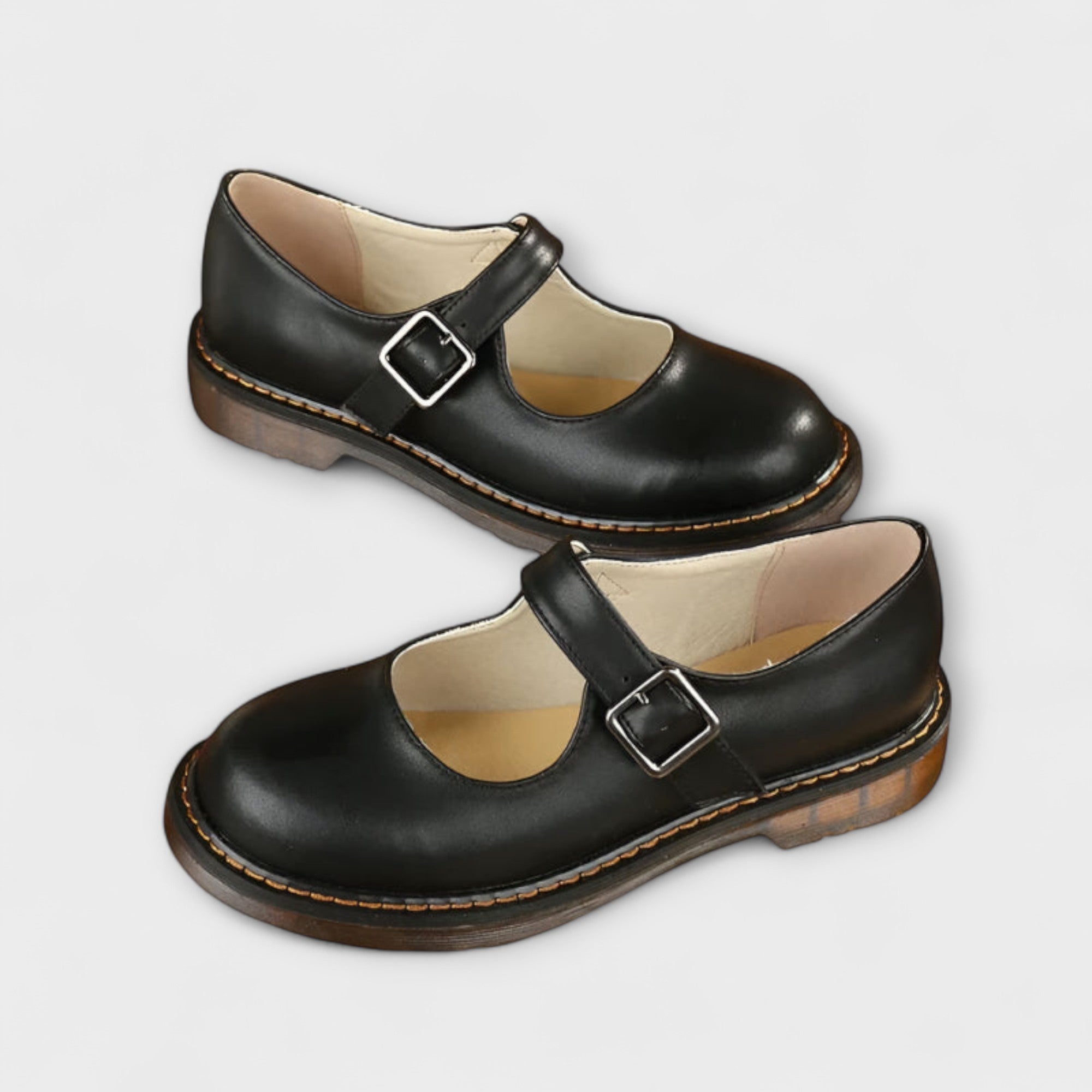 Astrid™ | Elegant Strapped Leather Shoes